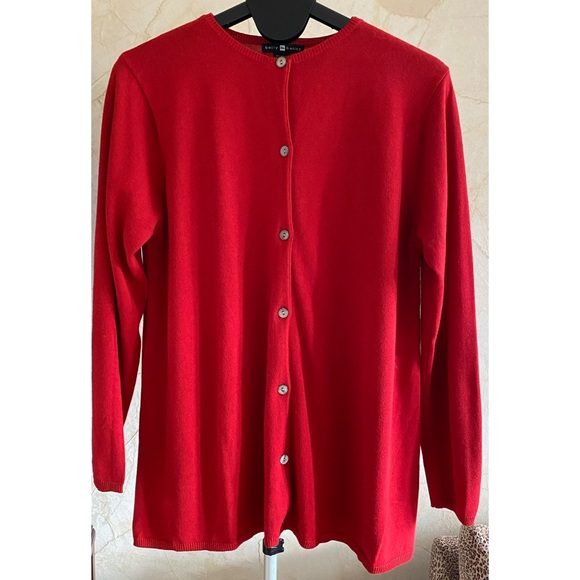 🎉HP🎉 NWOT 2-Piece Red Knit Cardigan and T-Shirt Set XL - Picture 5 of 6